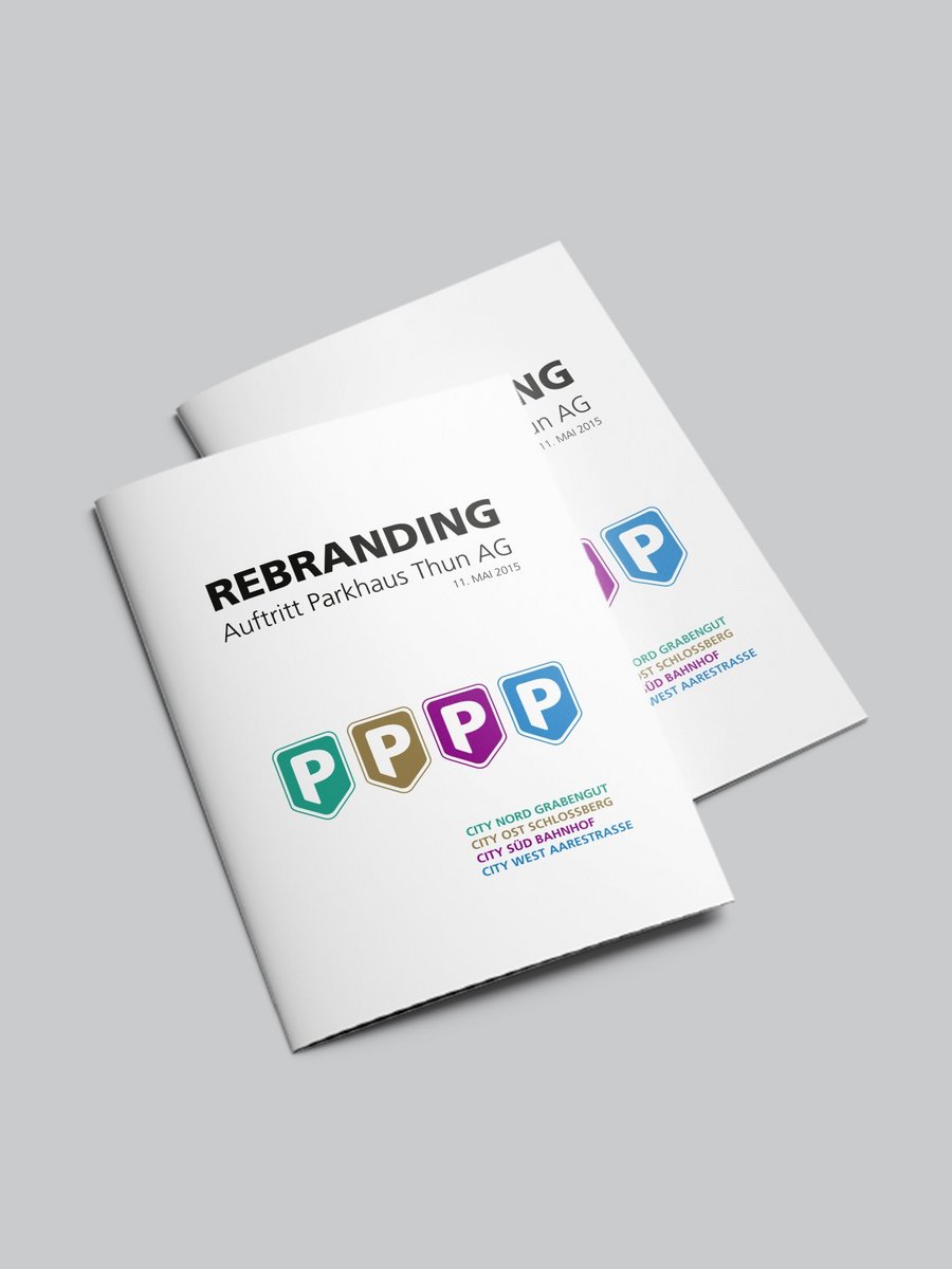 Branding Parkhaus Thun